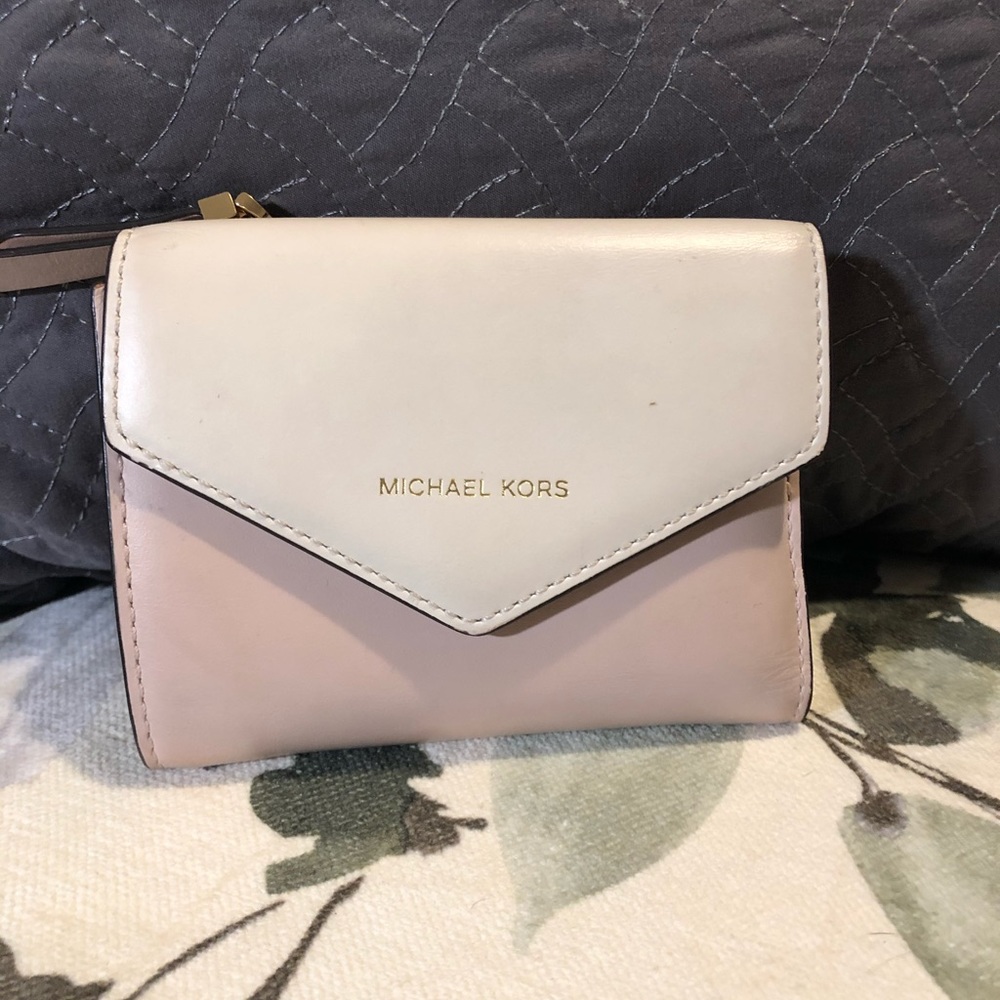 Michael Kors Wallet Pink/White